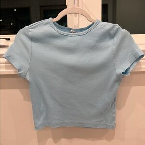 H&M Light Blue Ribbed Tank